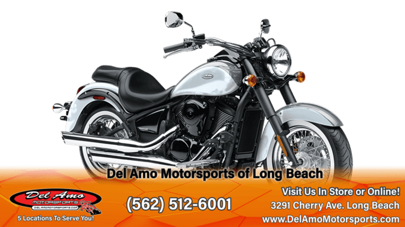 2024 Kawasaki VN900ERFAL-GY1  in a PEARL STORM GRAY/PEARL ROBOTIC WHITE exterior color. Del Amo Motorsports of Long Beach (562) 362-3160 delamomotorsports.com 