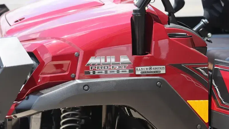 New 2026 Kawasaki MULE PROFXT 1000 LE PLATINUM RANCH EDITION METALLIC DEEP RED Image 15