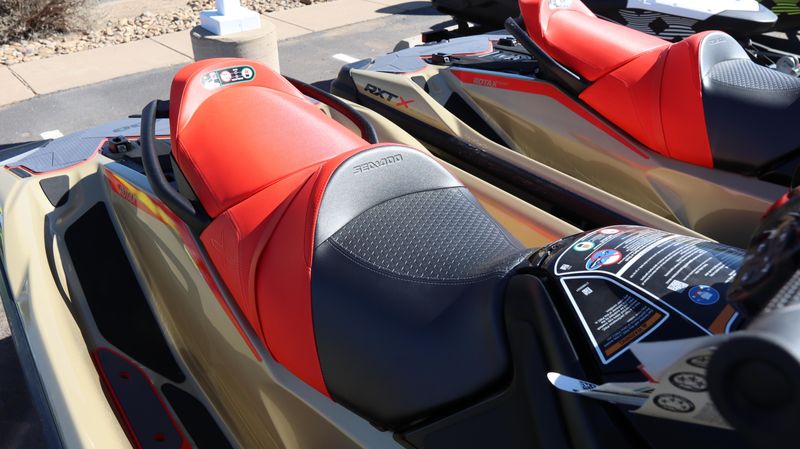 2025 SEADOO RXTX 325 WITH SOUND SYSTEM METALLIC TAN AND LAVA RED Image 6