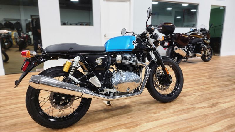 2022 Royal Enfield CONTINENTAL GT 650  in a VENTURA STORM exterior color. Royal Enfield Motorcycles of Miami (786) 845-0052 remotorcyclesofmiami.com 