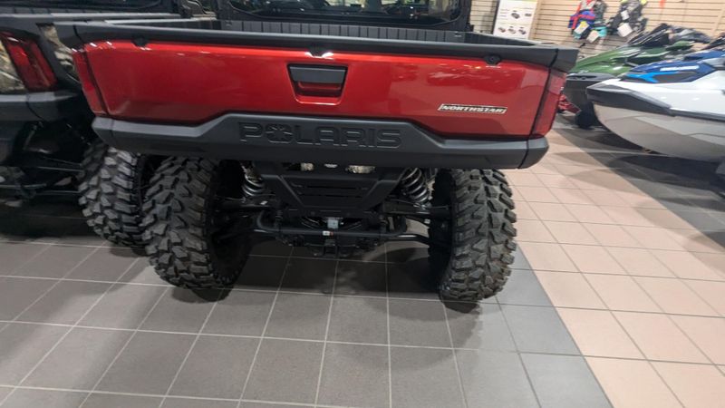 2024 POLARIS RANGER CREW XD 1500 NORTHSTAR EDITION ULTIMATE SUNSET RED in a SUNSET RED exterior color. Family PowerSports (877) 886-1997 familypowersports.com 