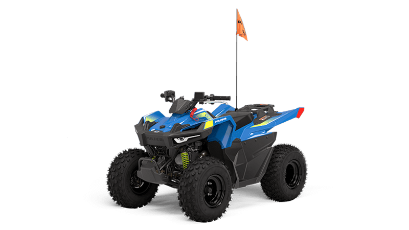 2024 Polaris OUTLAW 70 EFI VELOCITY BLUE AND LIFTED LIME Image 13