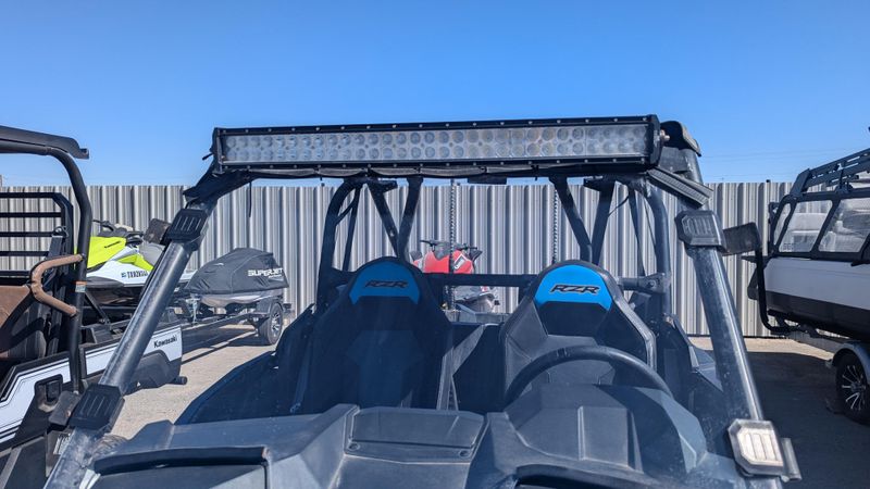 2020 POLARIS RZR XP TURBO S VELOCITY MATTE WHITE S VELOCITY in a BLUE exterior color. Family PowerSports (877) 886-1997 familypowersports.com 