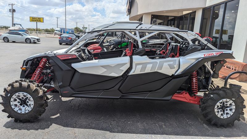 2025 Can-Am MAVERICK MAX XMR 72 TURBO RR HYPER SILVER AND LEGION REDImage 1