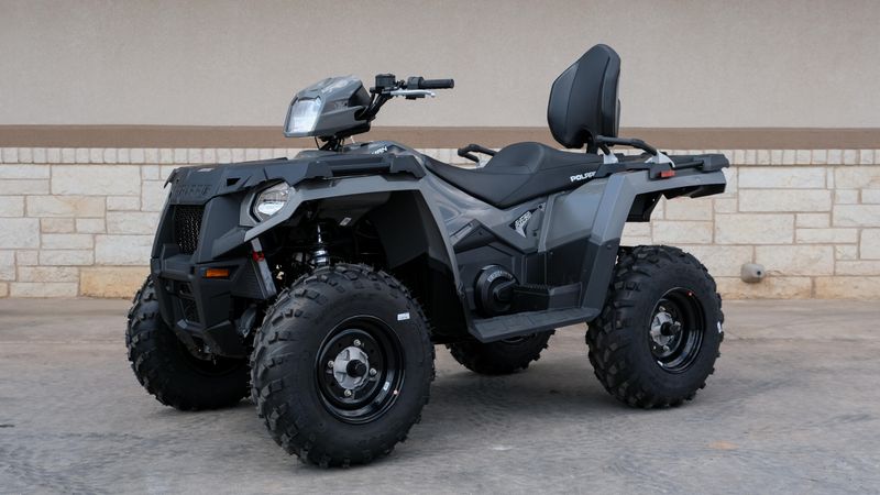 2025 POLARIS SPORTSMAN TOURING 570 EPS STEALTH GRAY in a STEALTH GRAY exterior color. Family PowerSports (877) 886-1997 familypowersports.com 