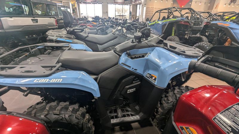 2025 CAN-AM OUTLANDER XT 700 SCANDI BLUE in a SCANDI BLUE exterior color. Family PowerSports (877) 886-1997 familypowersports.com 