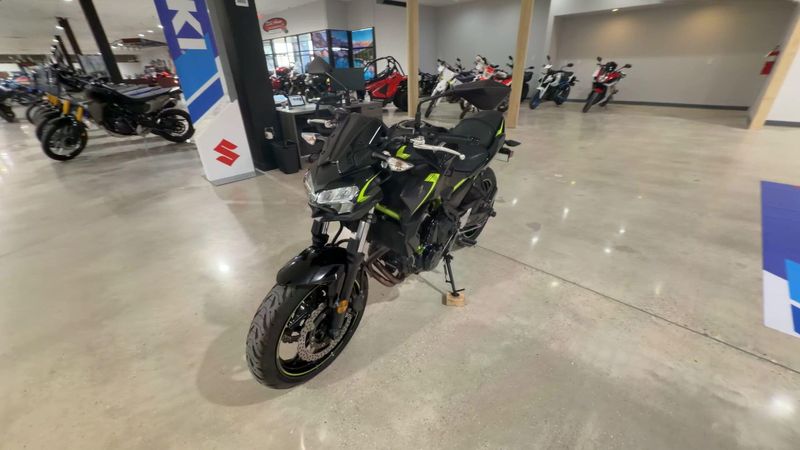 Used 2022 Kawasaki Z650  in a BLACK exterior color. Victorville Del Amo Motorsports 760-241-7387 delamomotorsportsofvictorville.com 