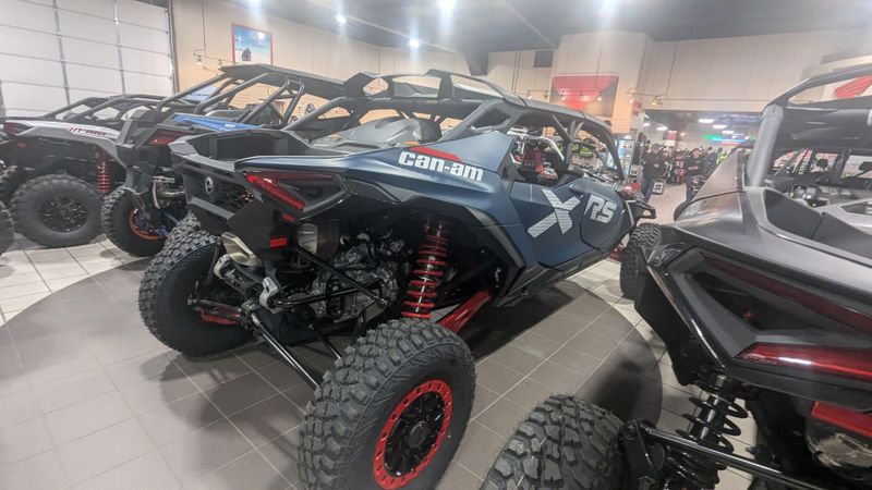 2025 Can-Am MAVERICK R MAX X RS WITH SMARTSHOX 999T DCT DUSTY NAVY AND LEGION REDImage 7