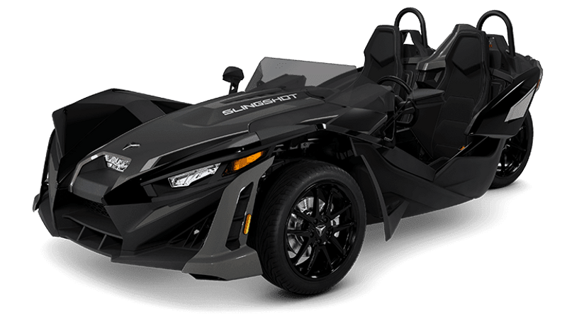 NEW 2025 POLARIS SLINGSHOT SL AUTODRIVE  in a JET BLACK exterior color. Family PowerSports (877) 886-1997 familypowersports.com