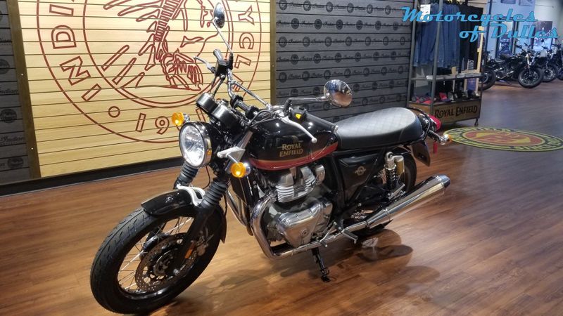2023 Royal Enfield Interceptor 650  in a Sunset Strip exterior color. Motorcycles of Dulles 571.934.4450 motorcyclesofdulles.com 