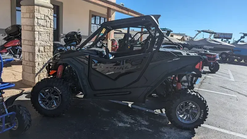 2025 CFMOTO ZFORCE 950 SPORT in a NEBULA BLACK exterior color. Family PowerSports (877) 886-1997 familypowersports.com 