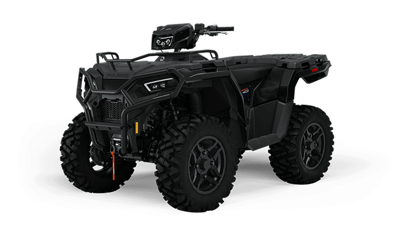 2024 Polaris SPORTSMAN 570 TRAIL in a ONYX BLACK exterior color. Cross Country Powersports 732-491-2900 crosscountrypowersports.com 