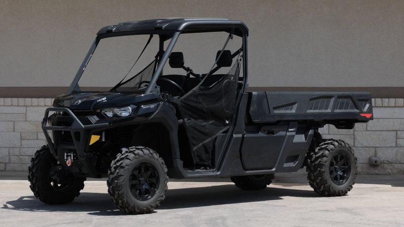2023 CAN-AM Defender PRO XT HD10 in a BLACK exterior color. Family PowerSports (877) 886-1997 familypowersports.com 