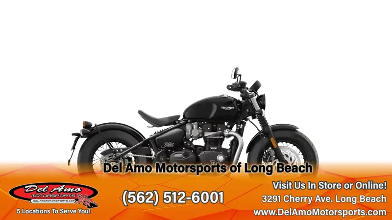 2024 Triumph BONNEVILLE BOBBER  in a JET BLACK/ASH GRAY exterior color. Del Amo Motorsports of Long Beach (562) 362-3160 delamomotorsports.com 