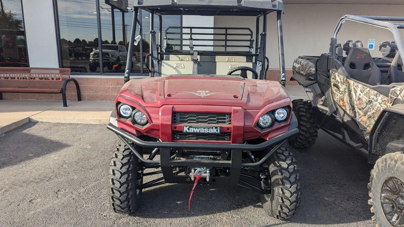 2025 KAWASAKI MULE PROFXT 1000 LE RANCH EDITION in a METALLIC DEEP RED exterior color. Family PowerSports (877) 886-1997 familypowersports.com 