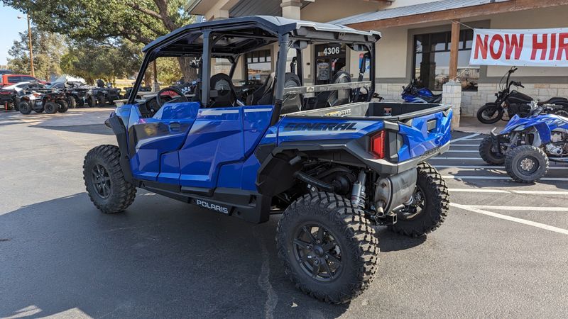 2024 POLARIS GENERAL XP 4 1000 ULTIMATE  BLUE in a BLUE exterior color. Family PowerSports (877) 886-1997 familypowersports.com 