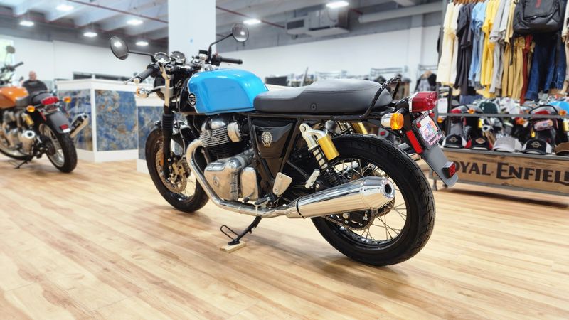 2022 Royal Enfield CONTINENTAL GT 650  in a VENTURA STORM exterior color. Royal Enfield Motorcycles of Miami (786) 845-0052 remotorcyclesofmiami.com 