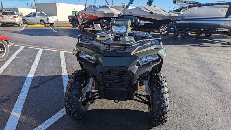 2024 POLARIS SPORTSMAN 570  SAGE GREEN in a GREEN exterior color. Family PowerSports (877) 886-1997 familypowersports.com 