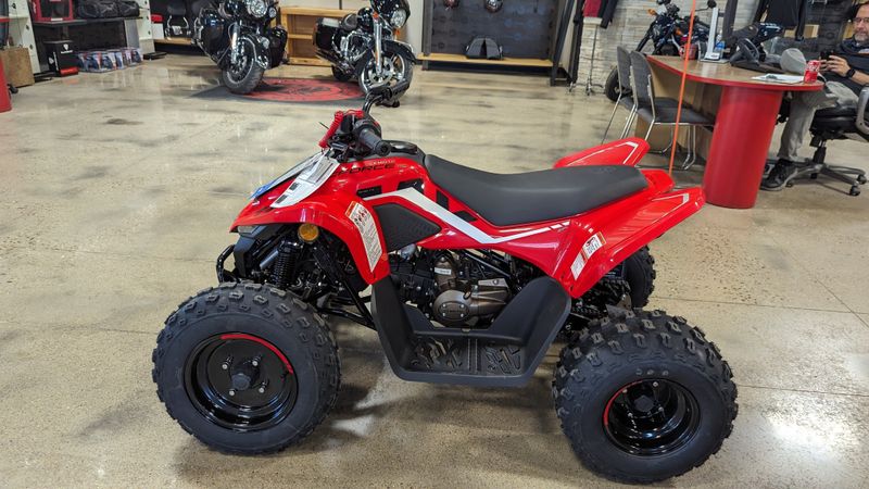 2024 CFMOTO CFORCE 110 CF110AY10 in a RED exterior color. Family PowerSports (877) 886-1997 familypowersports.com 
