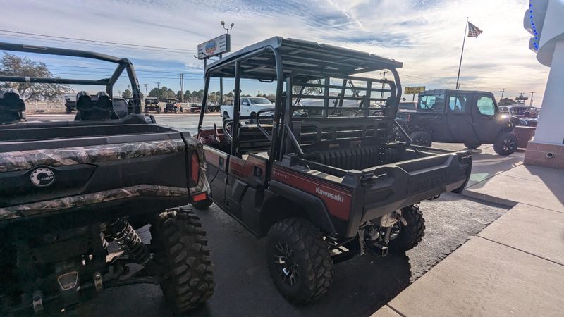 2025 KAWASAKI MULE PROFXT 1000 LE RANCH EDITION in a METALLIC DEEP RED exterior color. Family PowerSports (877) 886-1997 familypowersports.com 