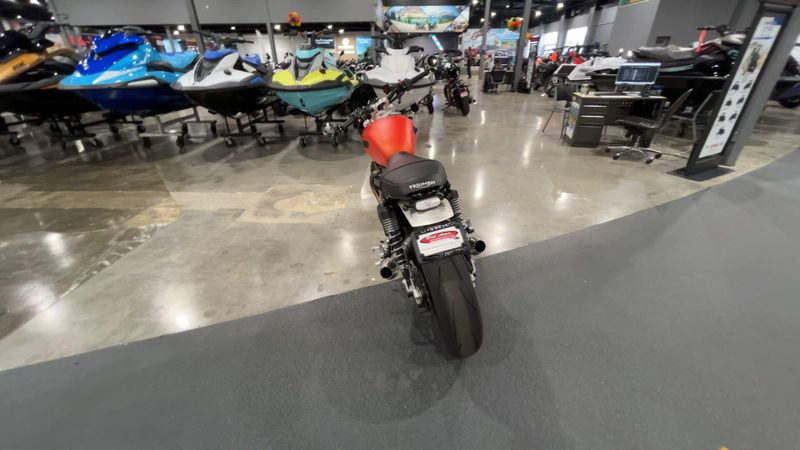 2023 Triumph SPEED TWIN 1200  in a MATTE BAJA ORANGE exterior color. Del Amo Motorsports of Redondo Beach (424) 390-7811 delamomotorsports.com 