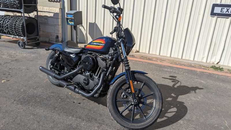 2020 HARLEY Sportster Iron 1200 in a BLUE exterior color. Family PowerSports (877) 886-1997 familypowersports.com 