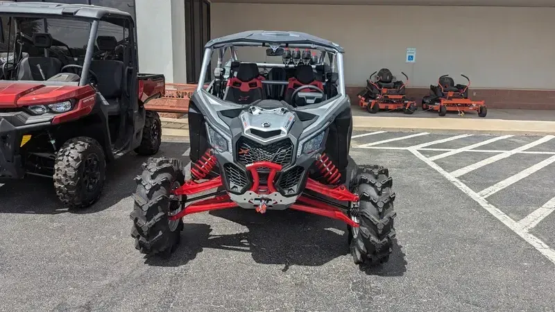 2025 Can-Am MAVERICK MAX XMR 72 TURBO RR HYPER SILVER AND LEGION REDImage 5