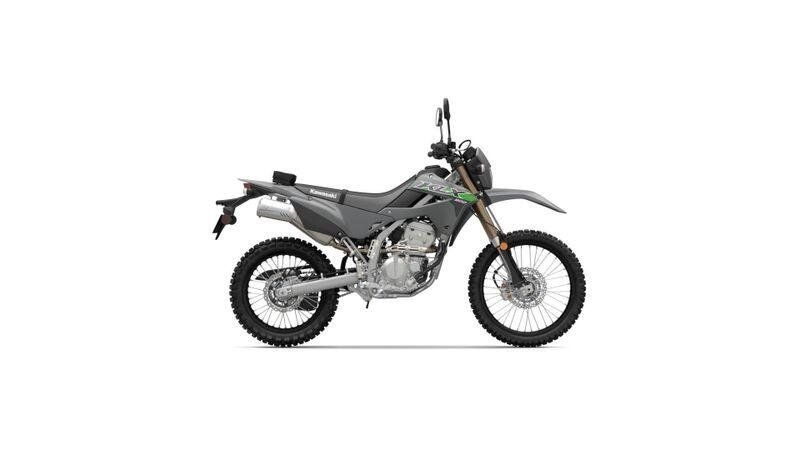 2024 Kawasaki KLX 300 in a Battle Gray exterior color. Greater Boston Motorsports 781-583-1799 pixelmotiondemo.com 