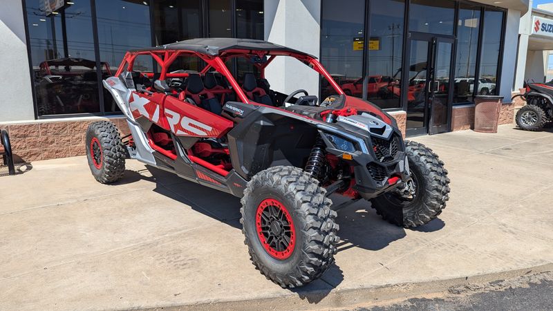 2025 Can-Am MAVERICK MAX XRS 72 TURBO RR FIERY RED AND HYPER SILVERImage 1