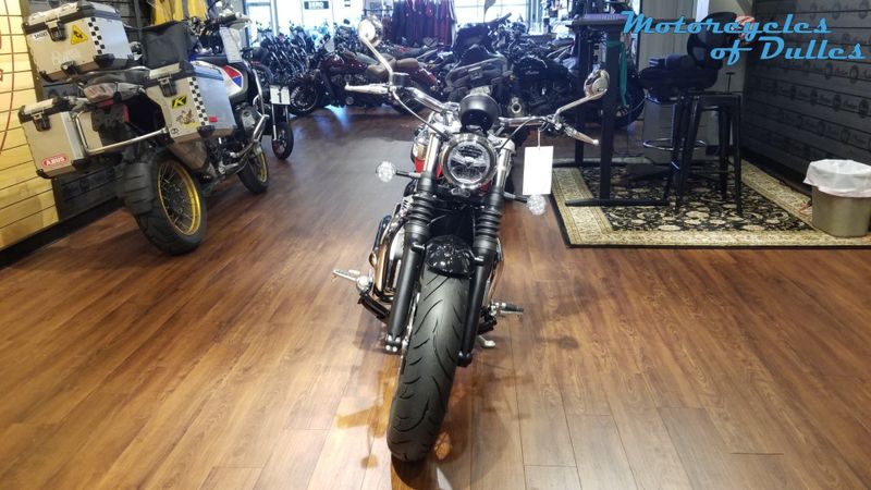 2023 Triumph Bonneville Speedmaster in a Chrome/Diablo Red exterior color. Motorcycles of Dulles 571.934.4450 motorcyclesofdulles.com 