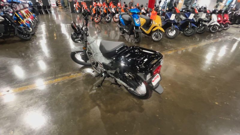 2025 Honda TRAIL 125  in a PEARL SMOKY GRAY exterior color. Del Amo Motorsports of Redondo Beach (424) 390-7811 delamomotorsports.com 