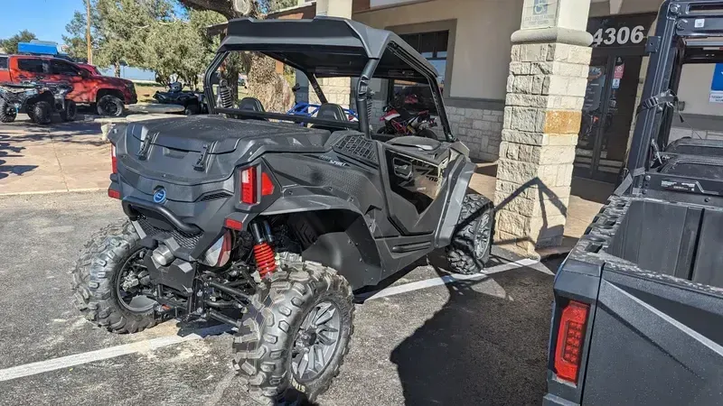 2025 CFMOTO ZFORCE 950 SPORT in a NEBULA BLACK exterior color. Family PowerSports (877) 886-1997 familypowersports.com 