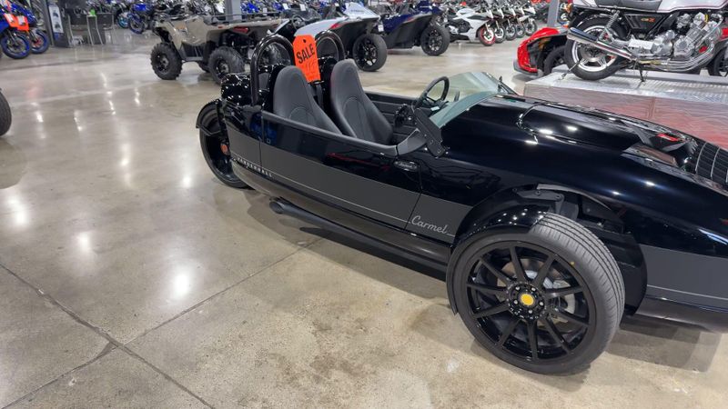 2024 Vanderhall CARMEL BLACKJACK  in a BLACK exterior color. Del Amo Motorsports of Redondo Beach (424) 390-7811 delamomotorsports.com 