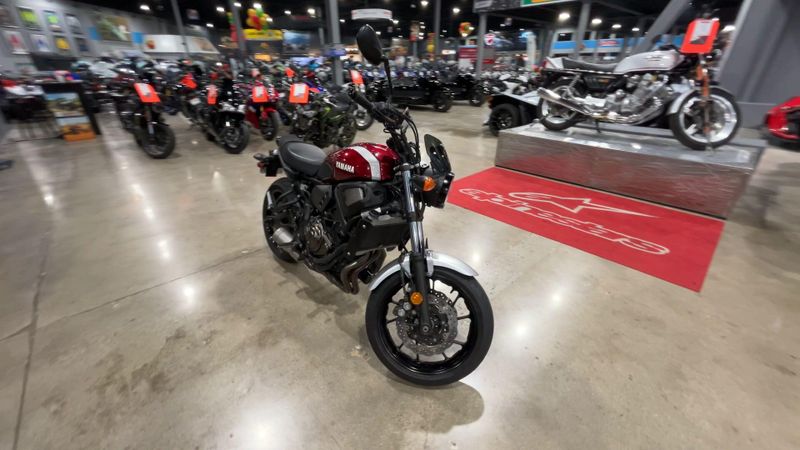 2018 Yamaha XSR700  in a RASPBERRY METALLIC exterior color. Del Amo Motorsports of Redondo Beach (424) 390-7811 delamomotorsports.com 