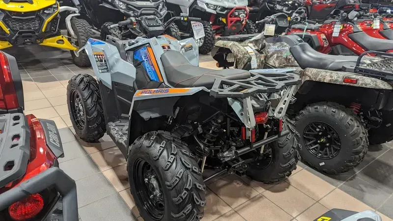 2024 Polaris SCRAMBLER 850 STORM GRAY AND RADAR BLUEImage 3