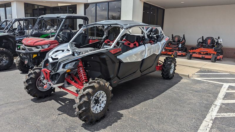 2025 Can-Am MAVERICK MAX XMR 72 TURBO RR HYPER SILVER AND LEGION REDImage 2