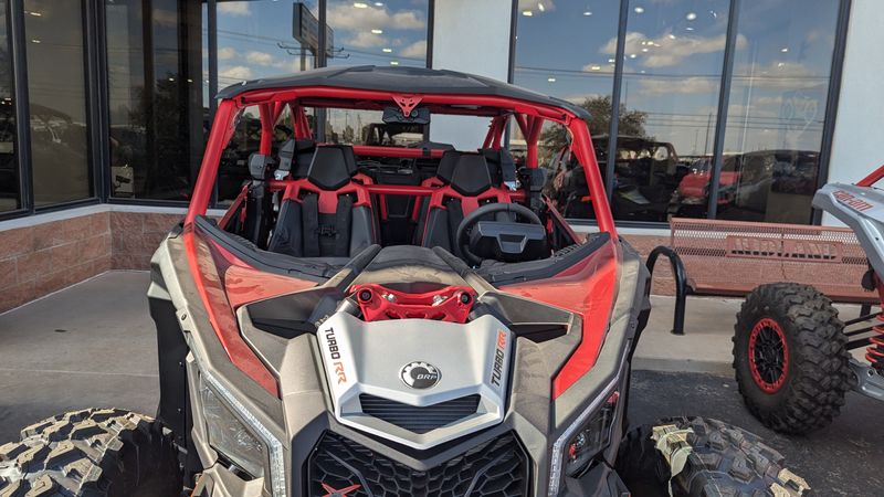 2025 Can-Am MAVERICK MAX XDS 64 TURBO RR FIERY RED AND HYPER SILVERImage 7