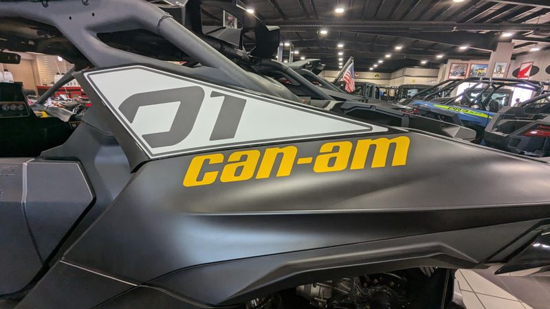 2025 Can-Am MAVERICK R MAX X RS WITH SMARTSHOX 999T DCT CARBON BLACK AND NEO YELLOWImage 8