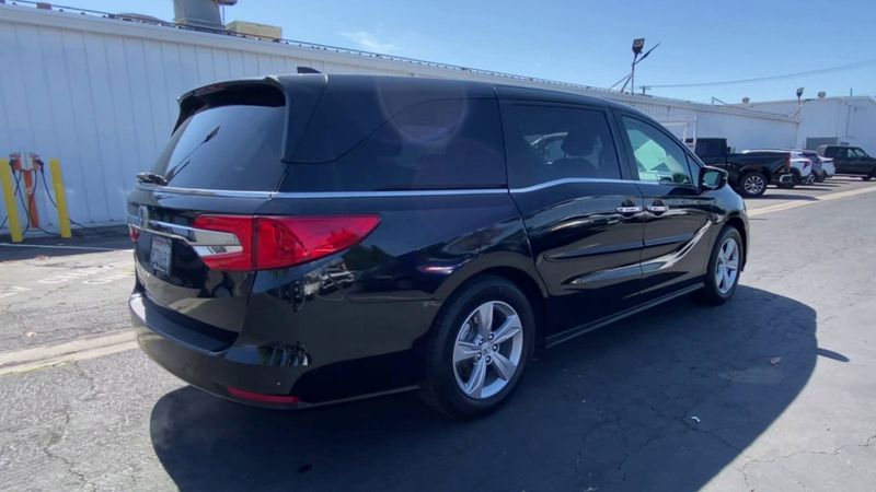 2018 Honda Odyssey EX-L in a Black exterior color and Grayinterior. BEACH BLVD OF CARS beachblvdofcars.com 