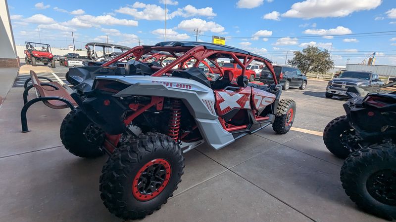 2025 Can-Am MAVERICK MAX XDS 64 TURBO RR FIERY RED AND HYPER SILVERImage 4