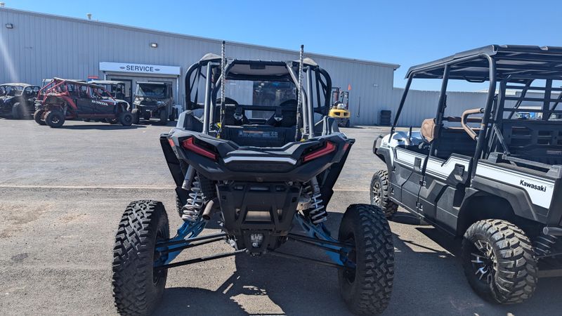 2020 POLARIS RZR XP TURBO S VELOCITY MATTE WHITE S VELOCITY in a BLUE exterior color. Family PowerSports (877) 886-1997 familypowersports.com 