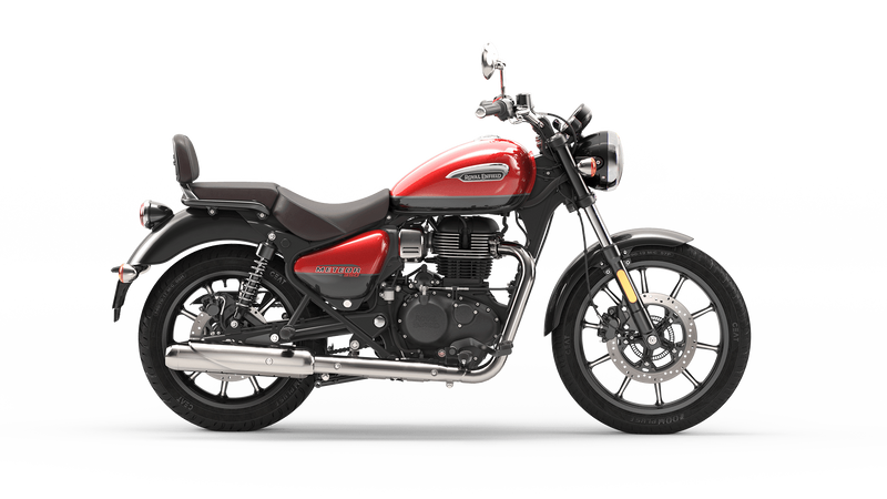 2023 Royal Enfield METEOR 350 in a SUPERNOVA RED exterior color. Cross Country Powersports 732-491-2900 crosscountrypowersports.com 