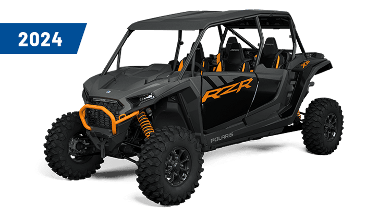 USED 2024 POLARIS RZR XP 4 1000 ULTIMATE MATTE TITANIUM AND ONYX BLACK Image 1