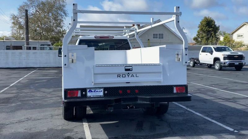 2024 Chevrolet Silverado 3500HD CC Work Truck in a Summit White exterior color and Jet Blackinterior. BEACH BLVD OF CARS beachblvdofcars.com 
