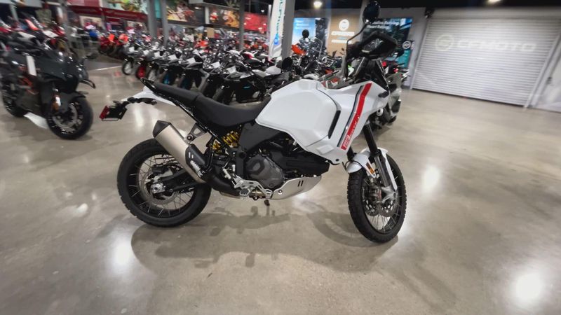 New 2025 Ducati Desertx  in a STAR WHITE SILK exterior color. Del Amo Motorsports of Redondo Beach (424) 390-7811 delamomotorsports.com 