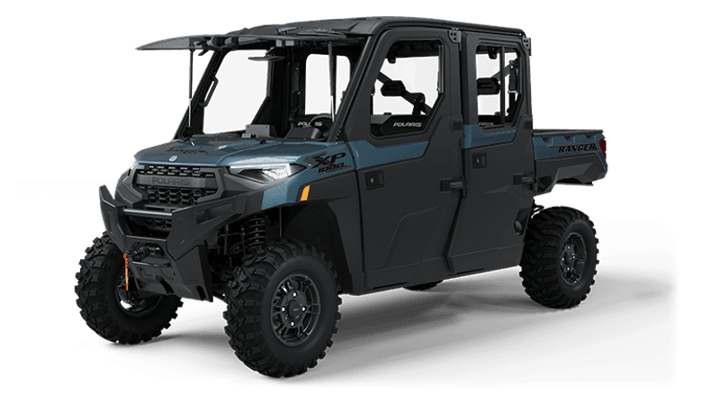 Used 2025 Polaris RANGER CREW XP 1000 NS ED ULT  BLUE SLATE Ultimate Image 1
