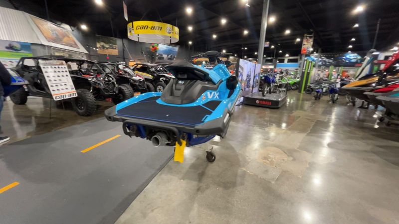 2025 Yamaha VX DELUXE W/AUDIO  in a CYAN/AZURE BLUE exterior color. Del Amo Motorsports of Redondo Beach (424) 390-7811 delamomotorsports.com 