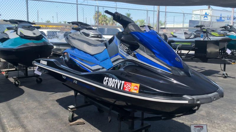 2020 Yamaha EX SPORT- BLACK/AZURE BLUE Image 4