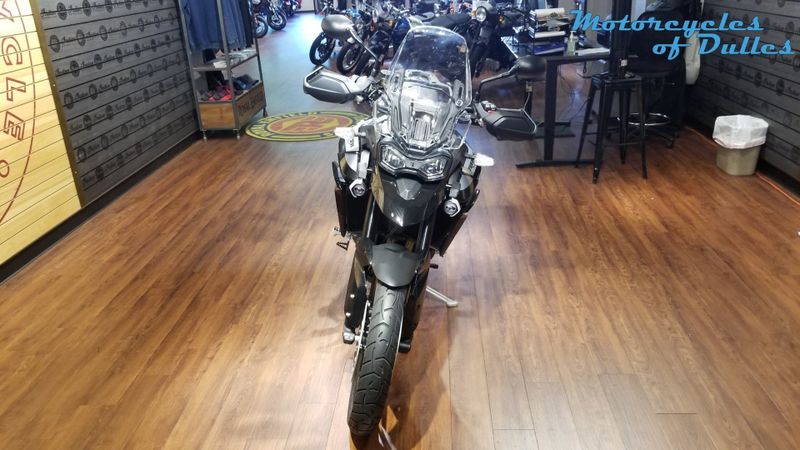 2023 Triumph Tiger 900 GT Pro  in a Sapphire Black exterior color. Motorcycles of Dulles 571.934.4450 motorcyclesofdulles.com 