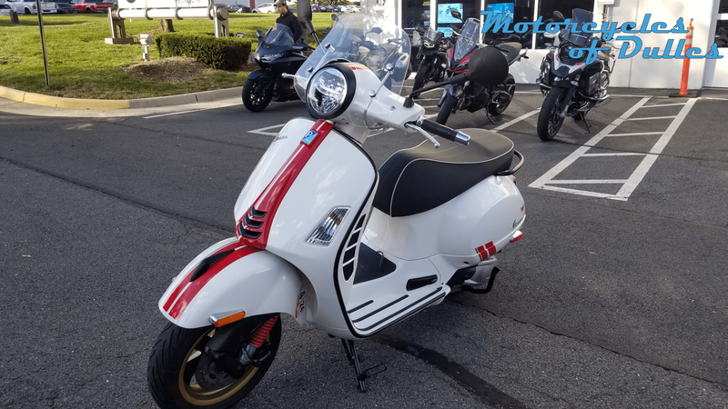 2022 Vespa GTS 300 HPE Racing Sixties  in a White exterior color. Motorcycles of Dulles 571.934.4450 motorcyclesofdulles.com 